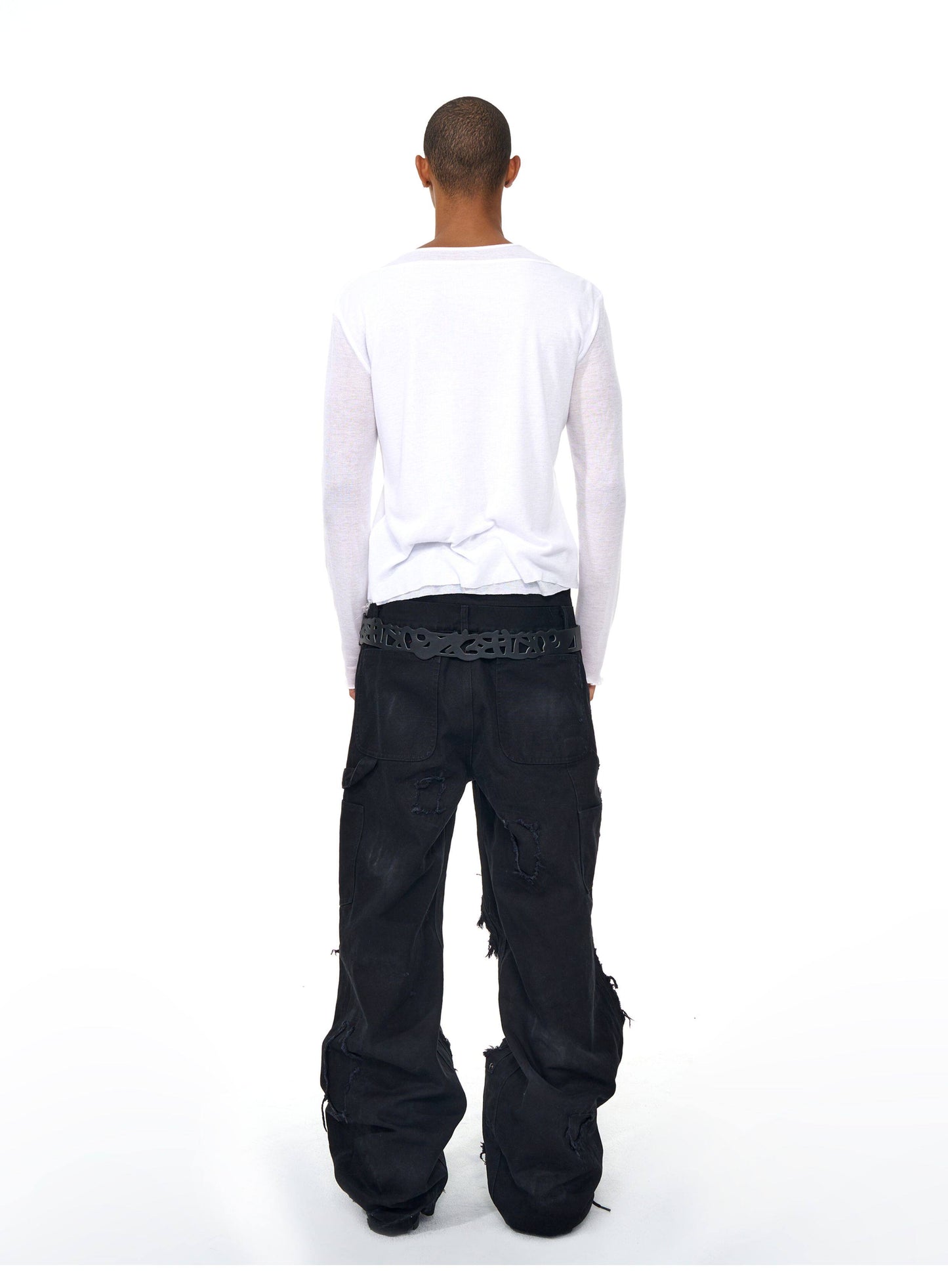 Fan Print Double Layer T-Shirt