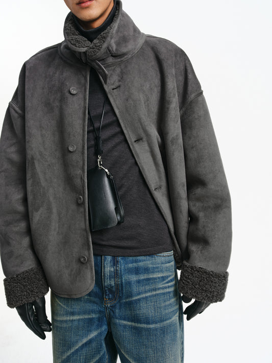 Suede &amp; Fur Jacket