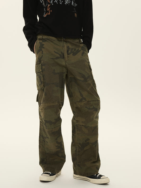 Double Waist Straight Casual Pants