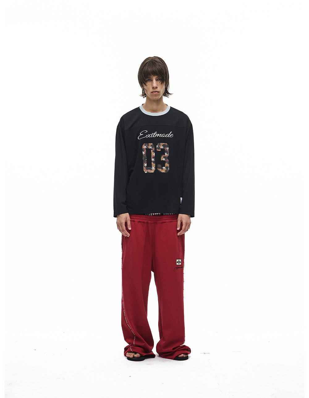 Vintage Beaded Embroidered Sweatpants
