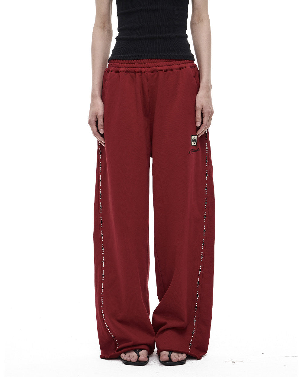 Vintage Beaded Embroidered Sweatpants