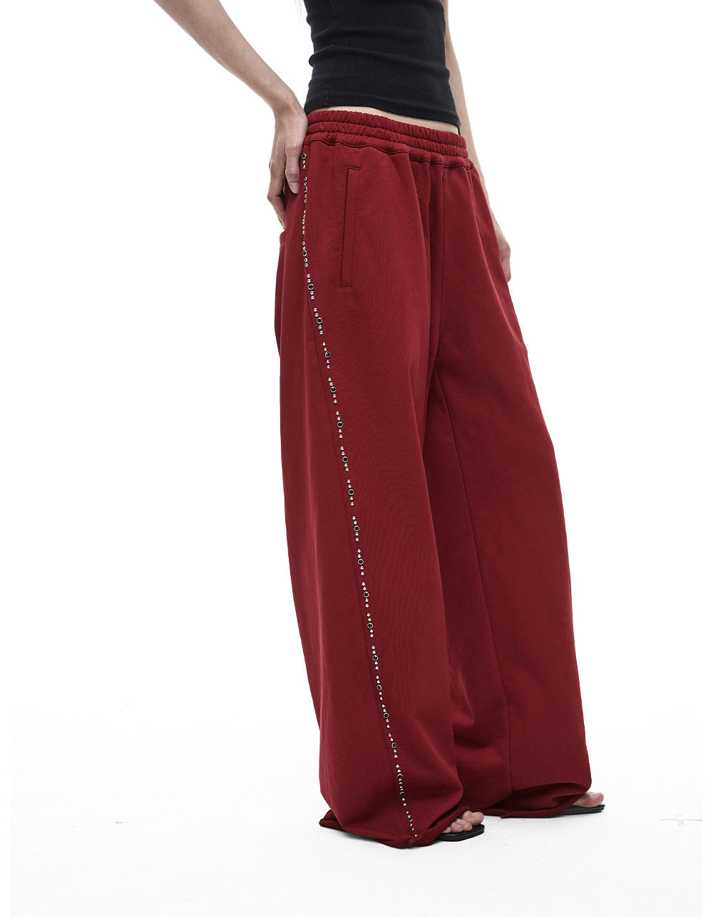 Vintage Beaded Embroidered Sweatpants