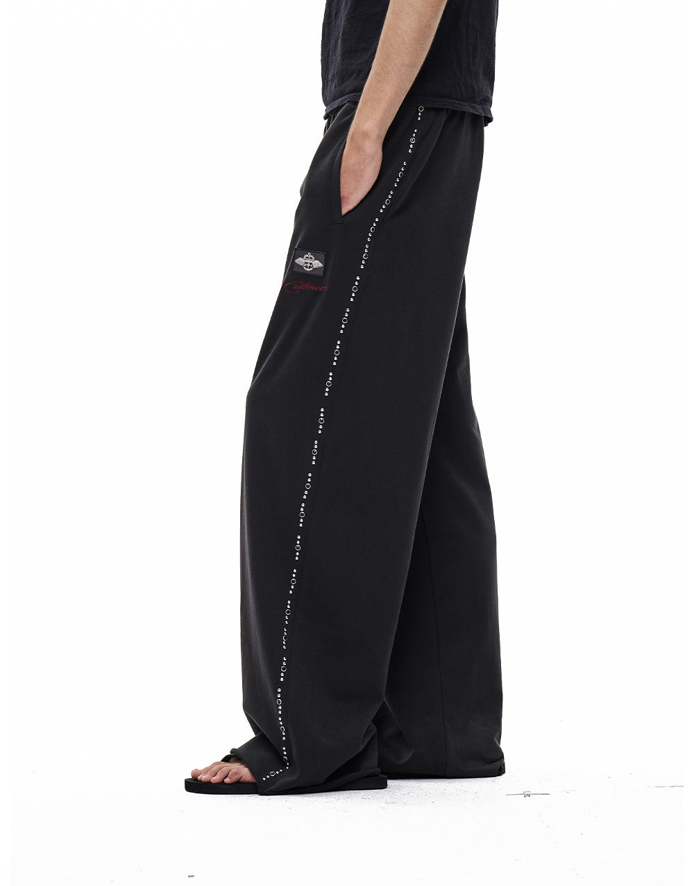 Vintage Beaded Embroidered Sweatpants