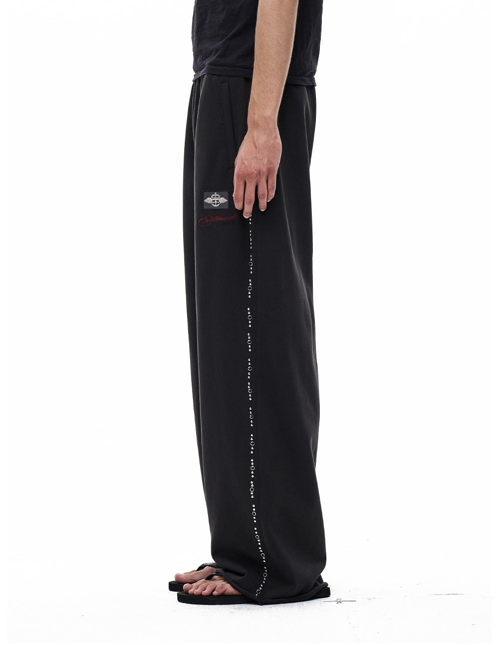 Vintage Beaded Embroidered Sweatpants