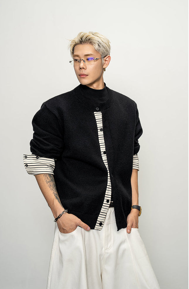 Striped Stitch Cardigan