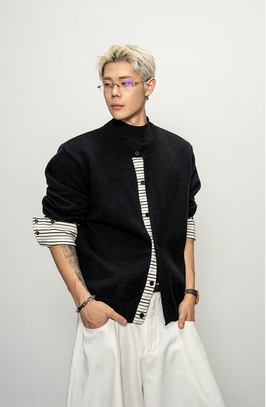 Striped Stitch Cardigan