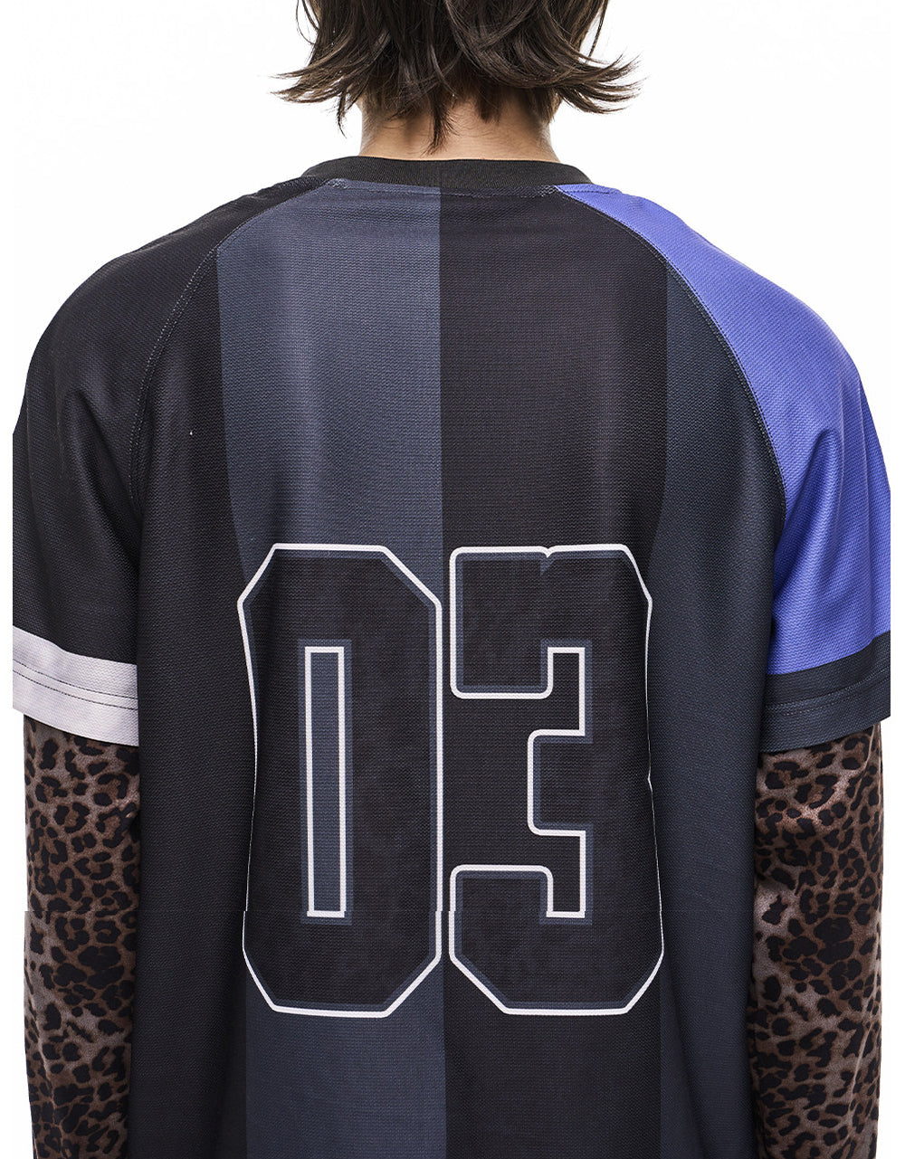 Faux Two-Piece Digital-Print Jersey T-Shirt