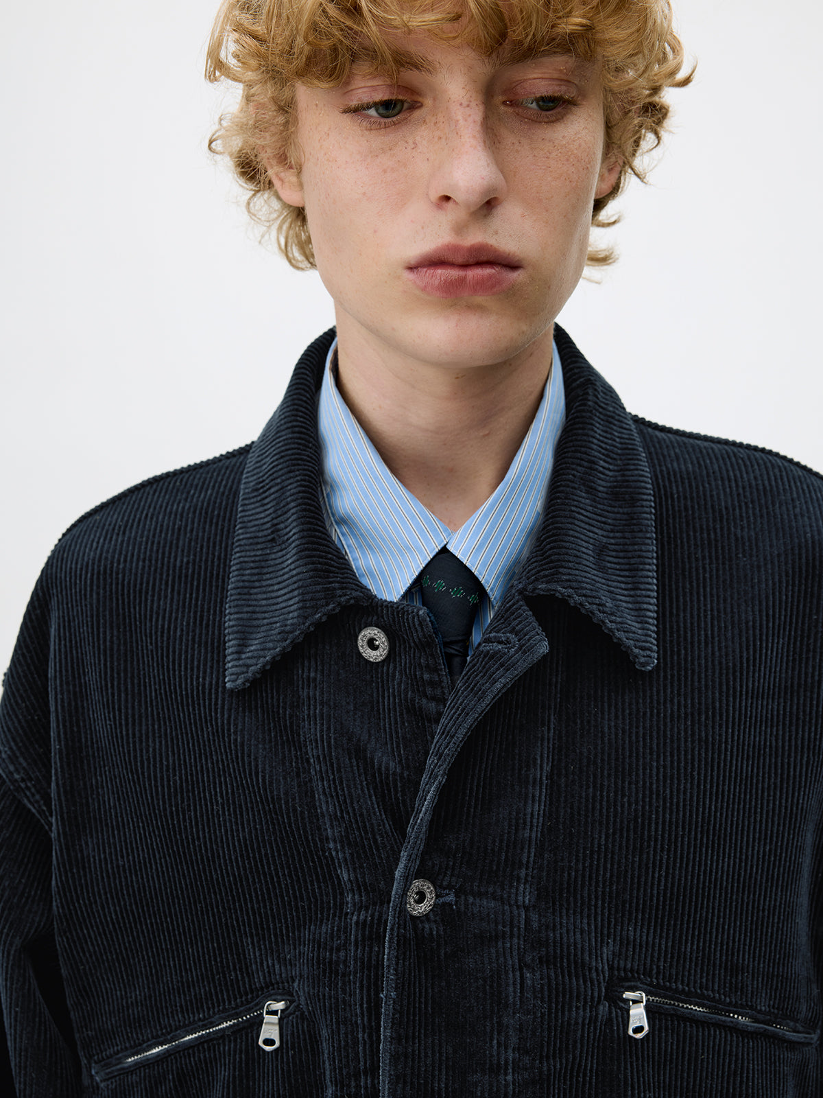 Wash-processed Cotton Corduroy Jacket