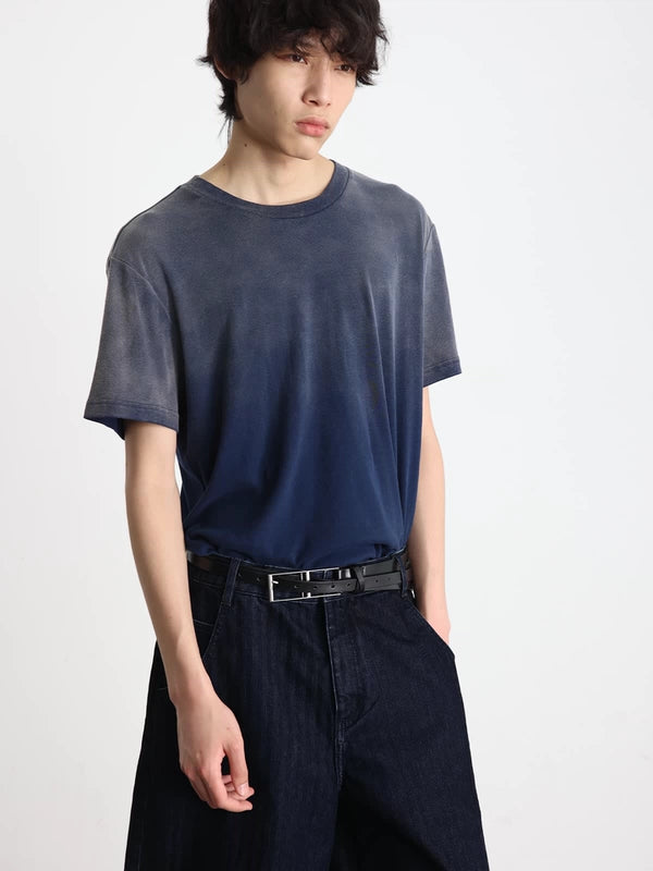 ウォッシュ加工半袖Tシャツ