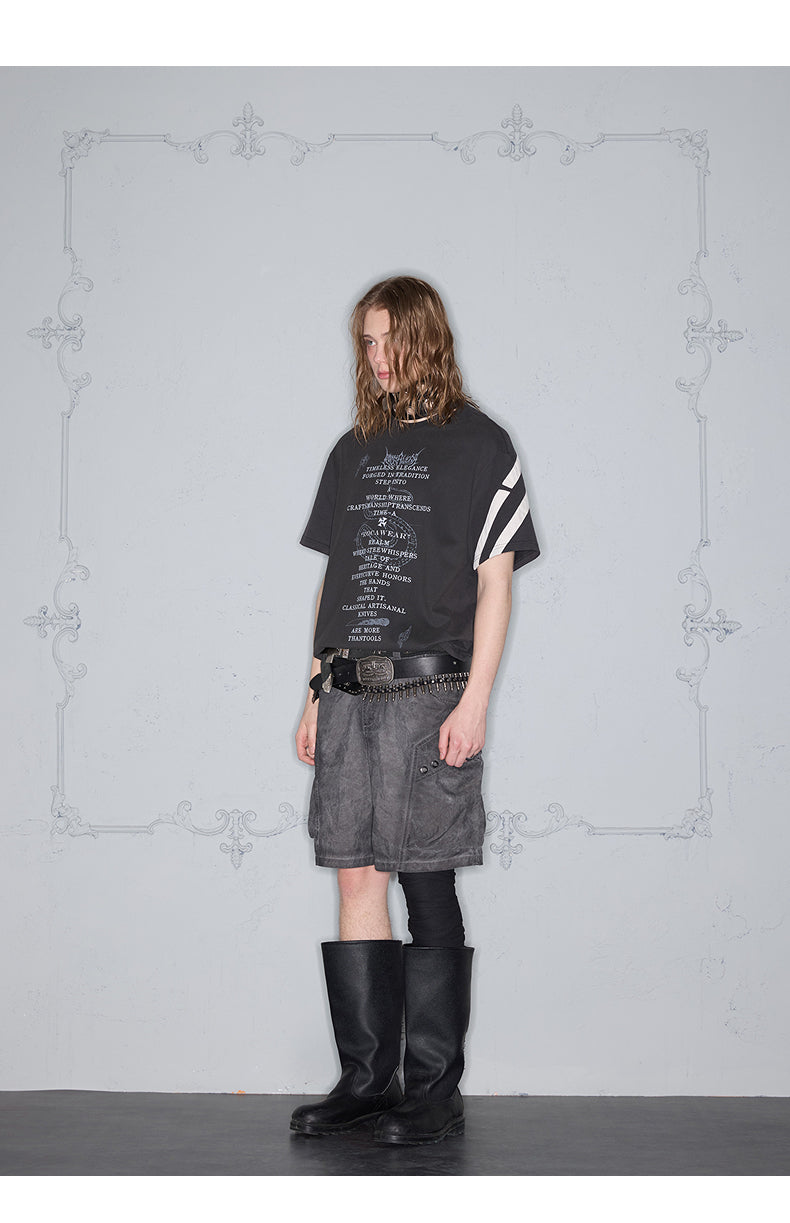 Patch print heavyweight T-shirt