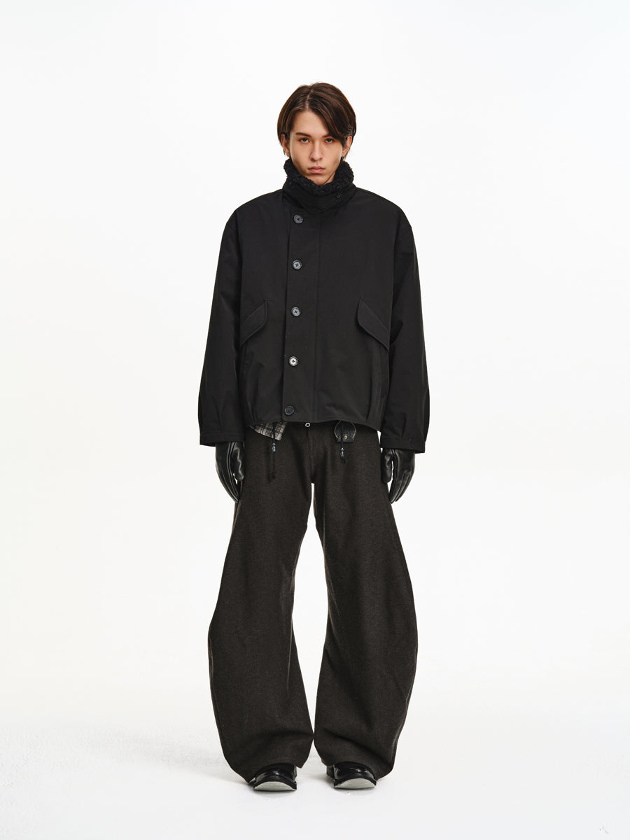 Oversized Drawstring Jacket