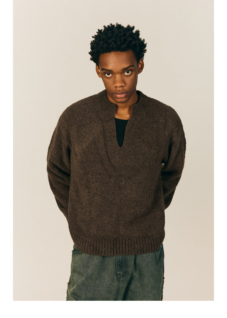 V-Neck Pullover Sweater