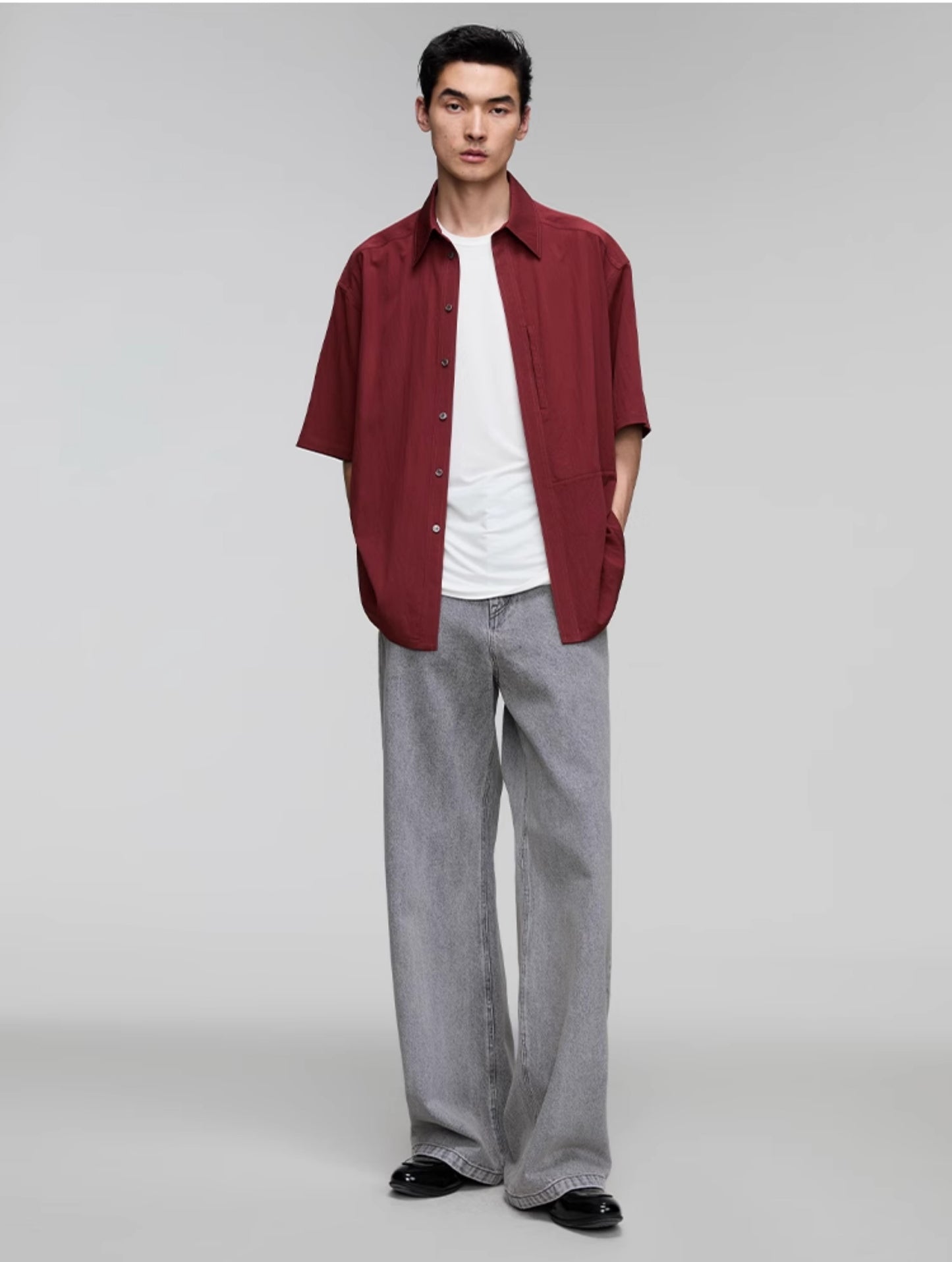 Straight Loose Denim Pants