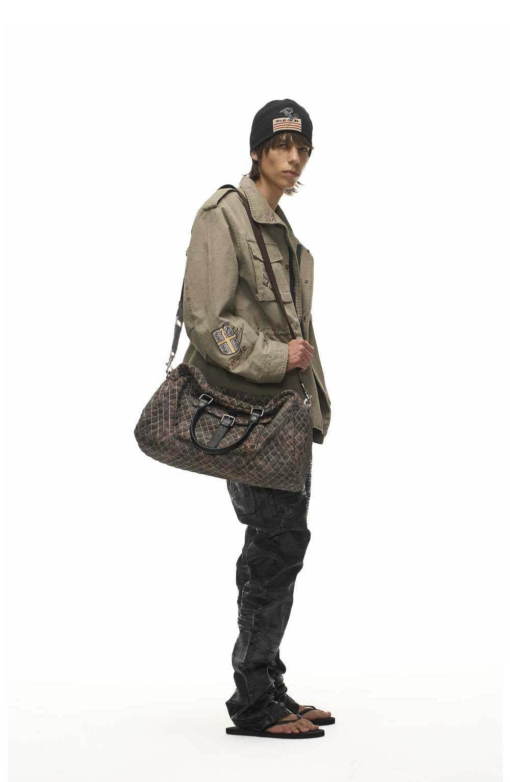 Vintage Leopard-Print Tote Bag