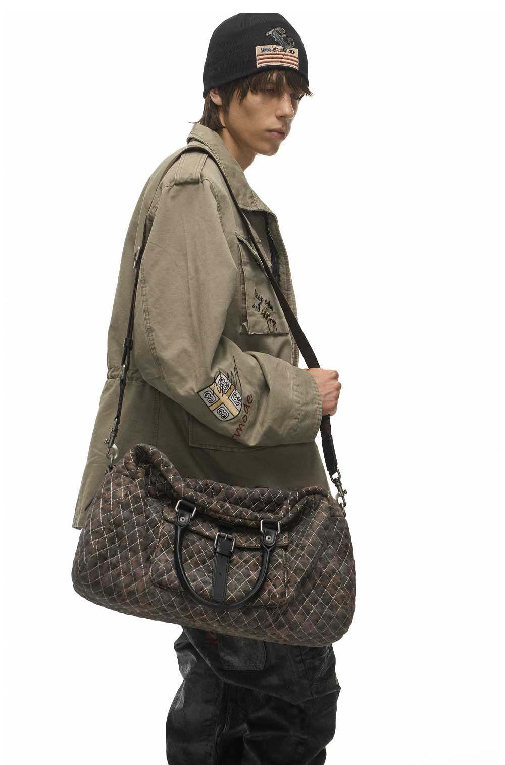 Vintage Leopard-Print Tote Bag
