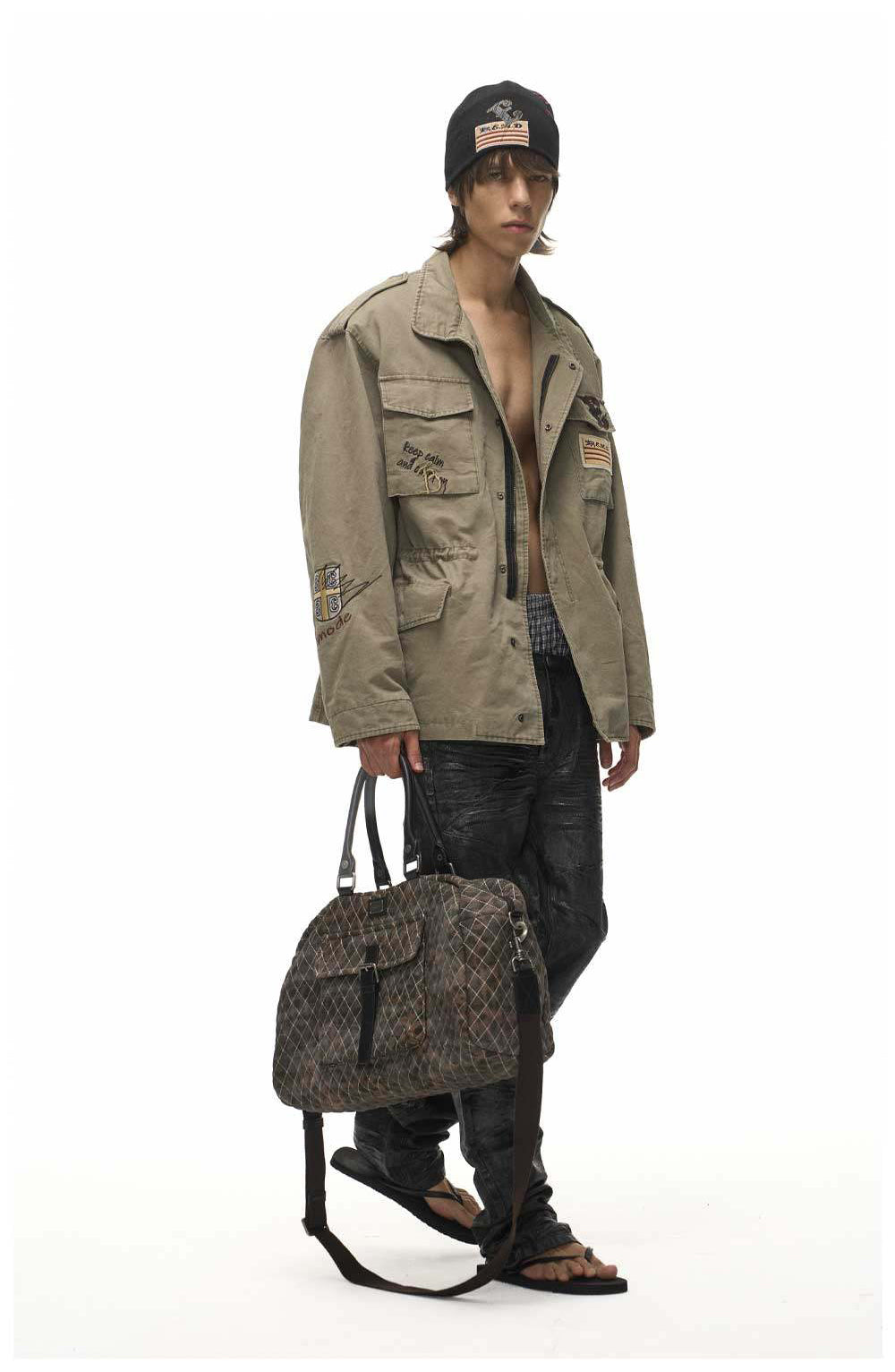 Vintage Leopard-Print Tote Bag