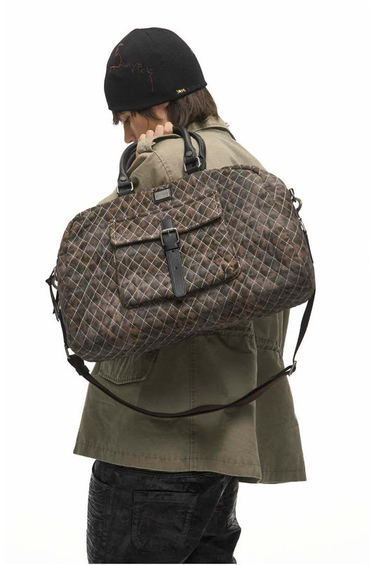 Vintage Leopard-Print Tote Bag