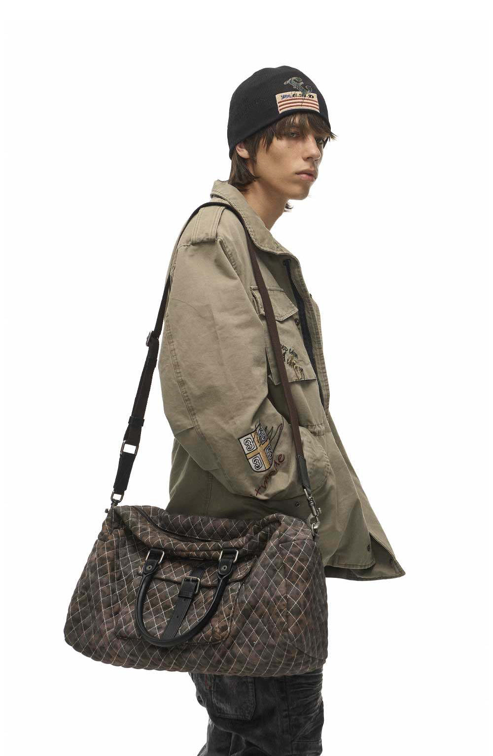 Vintage Leopard-Print Tote Bag