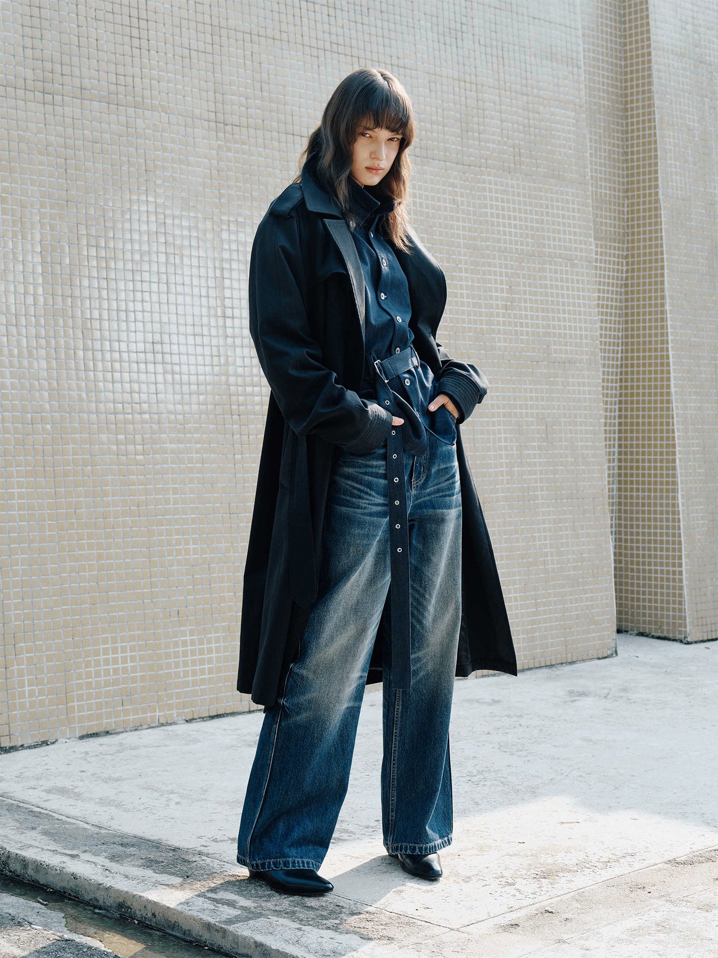 Butterfly Wing Denim Pants