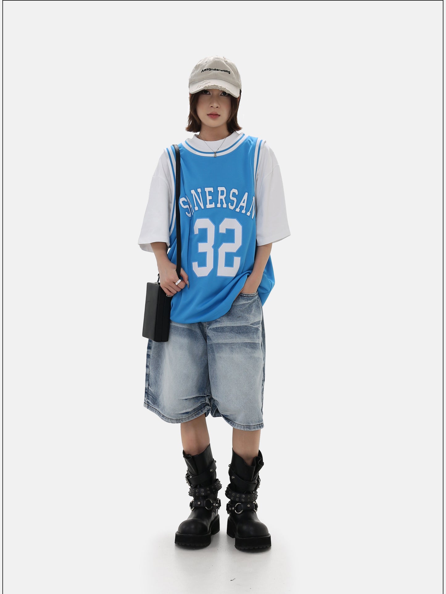 자수 유니폼 티셔츠