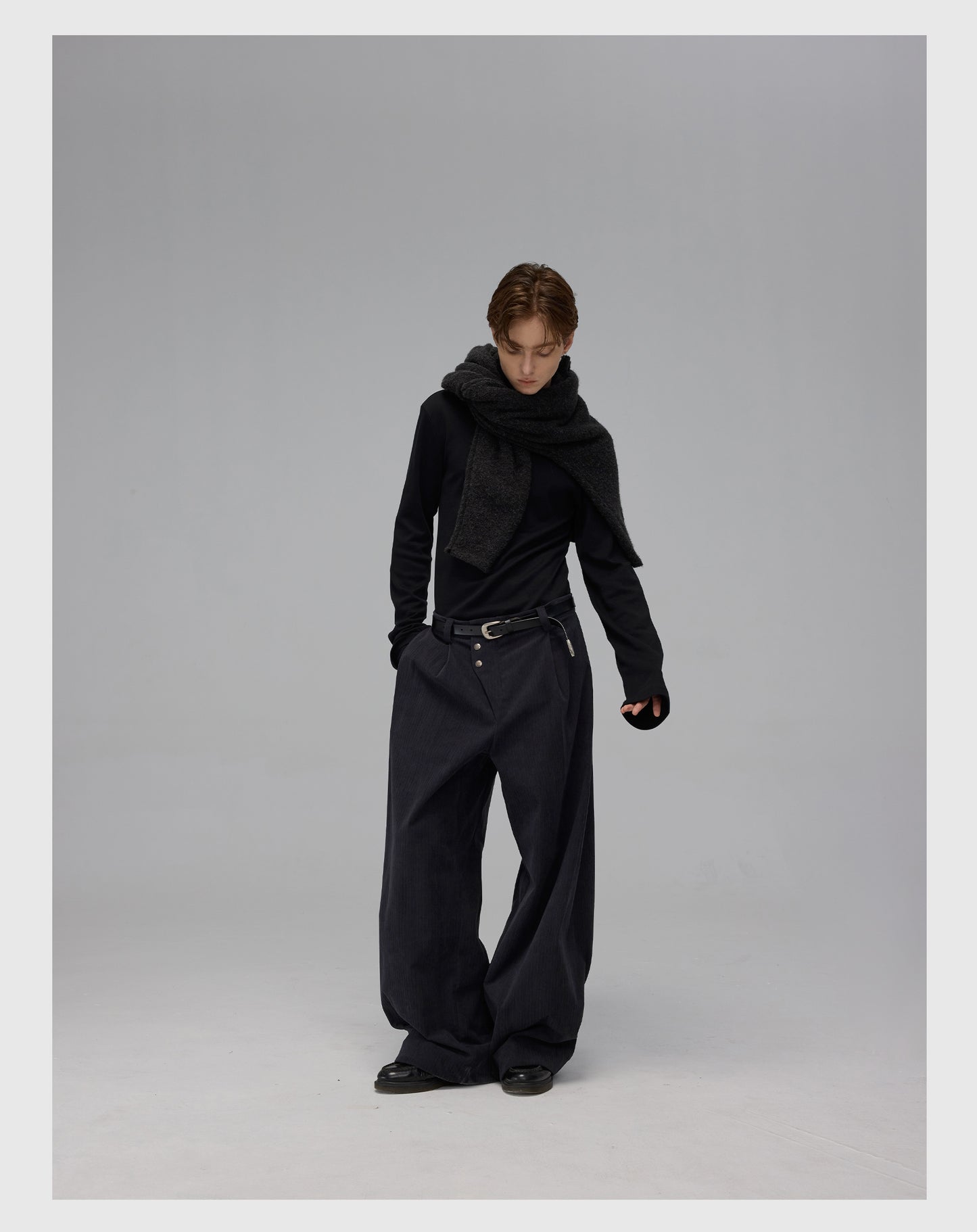 Slim High Collar T-Shirt