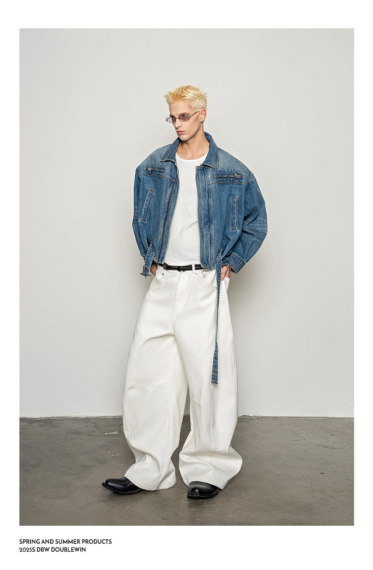 High-Waisted Casual Pants