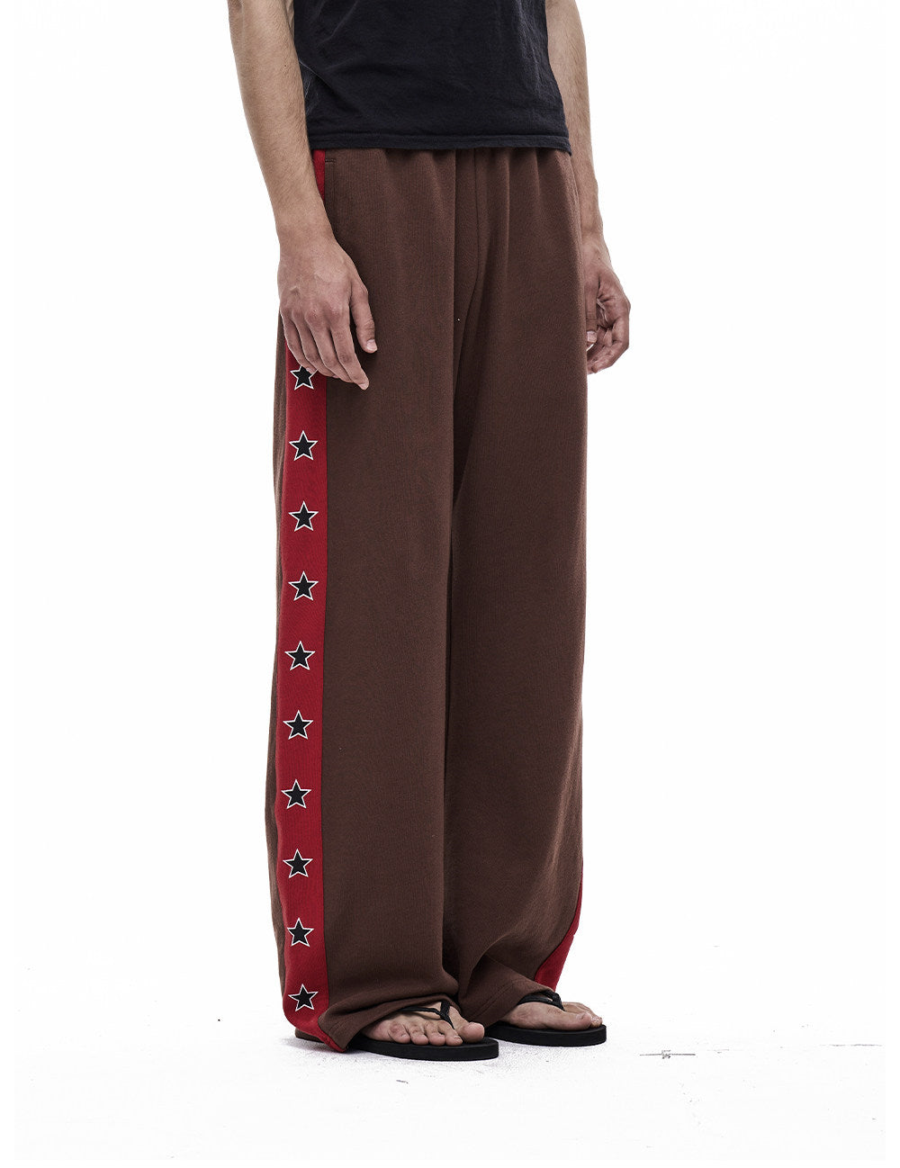 Vintage Star-Print Sports Pants