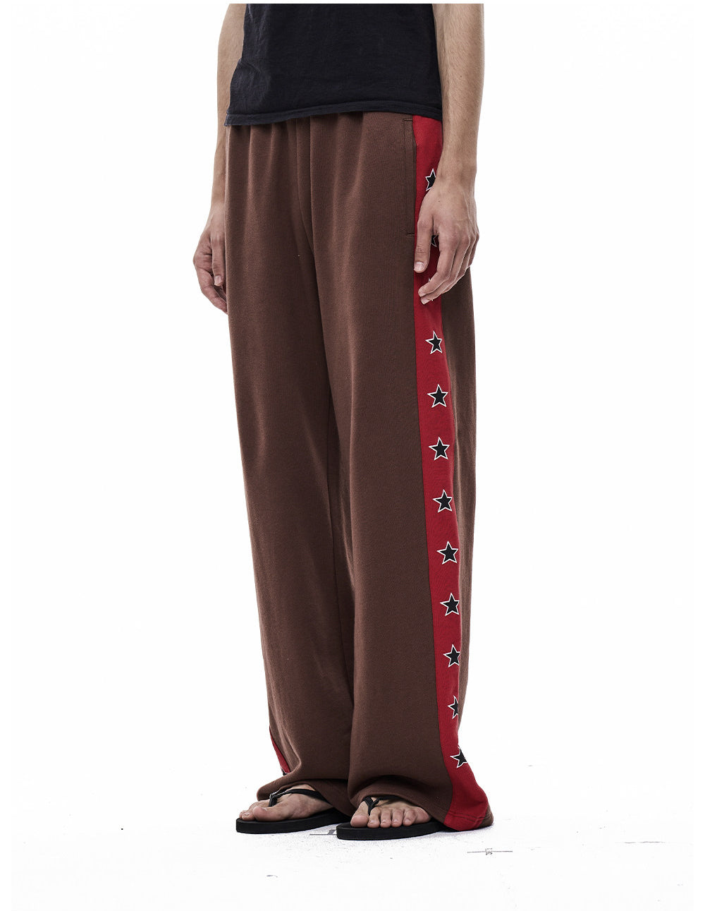 Vintage Star-Print Sports Pants