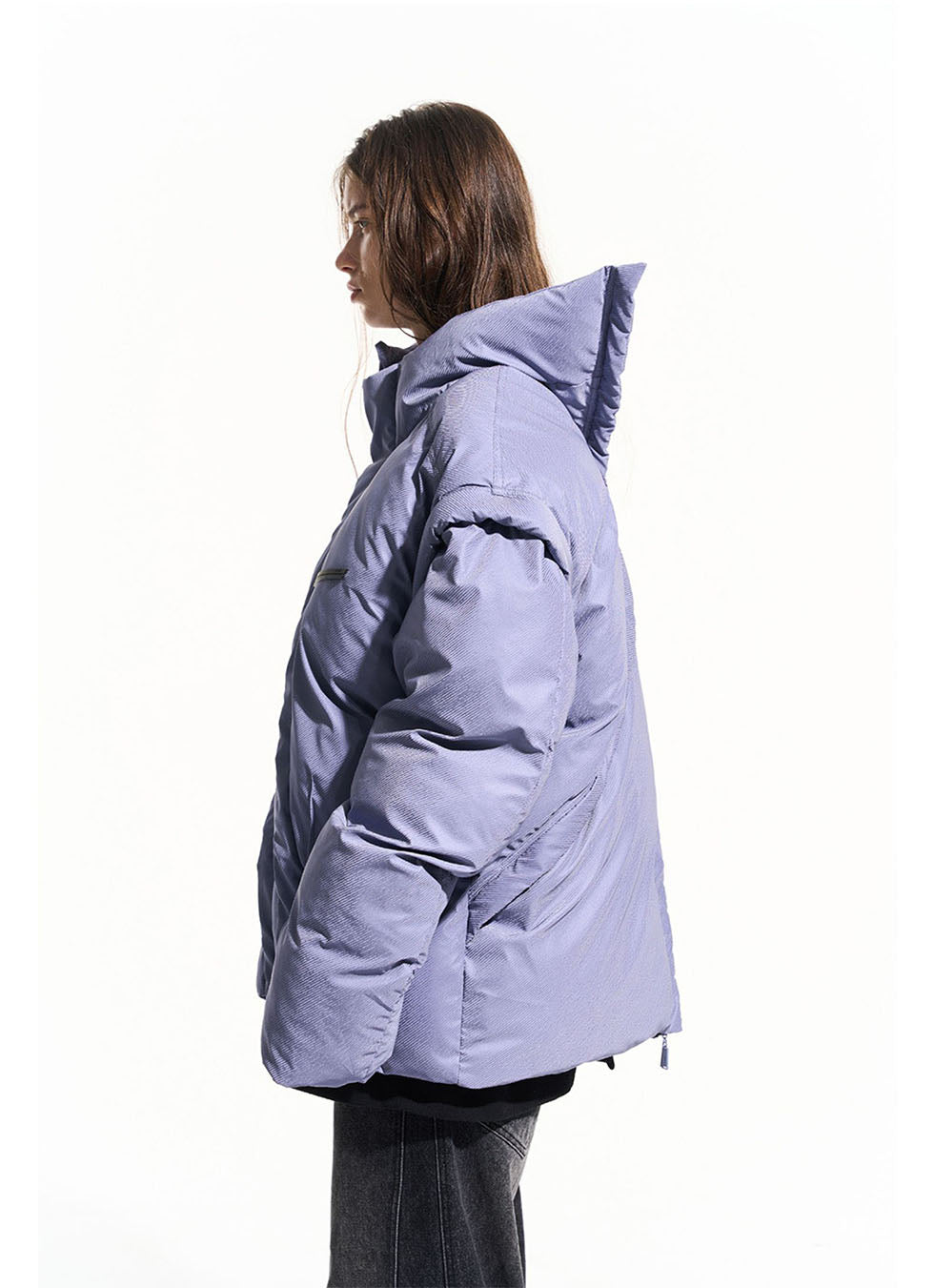 Multi-shaped zipper detachable cotton jacket 