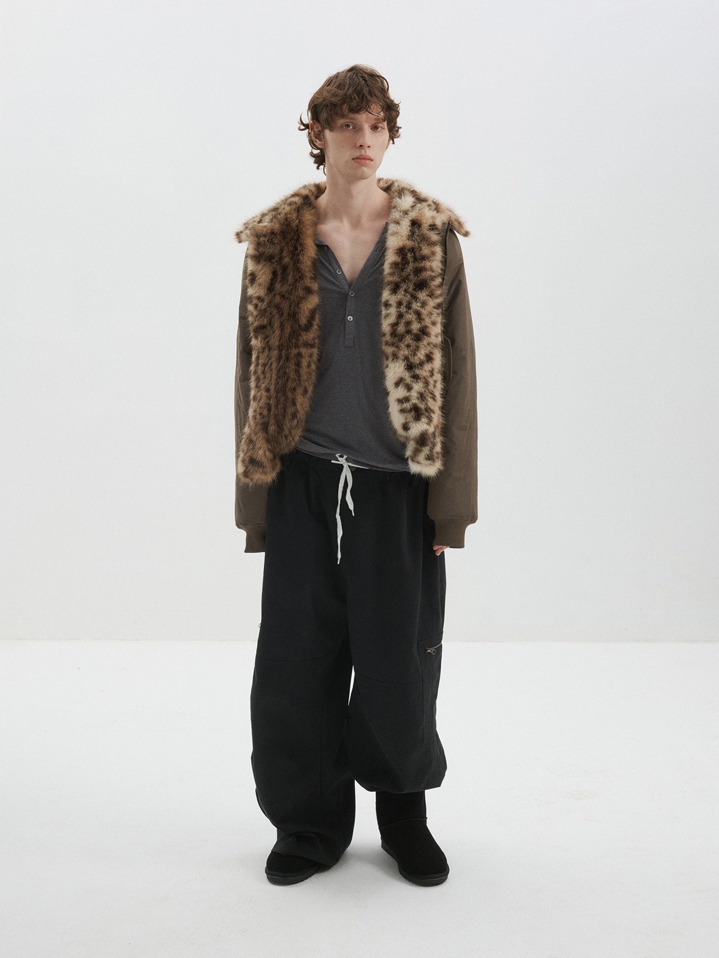 Casual Pants with Elastic Drawstring