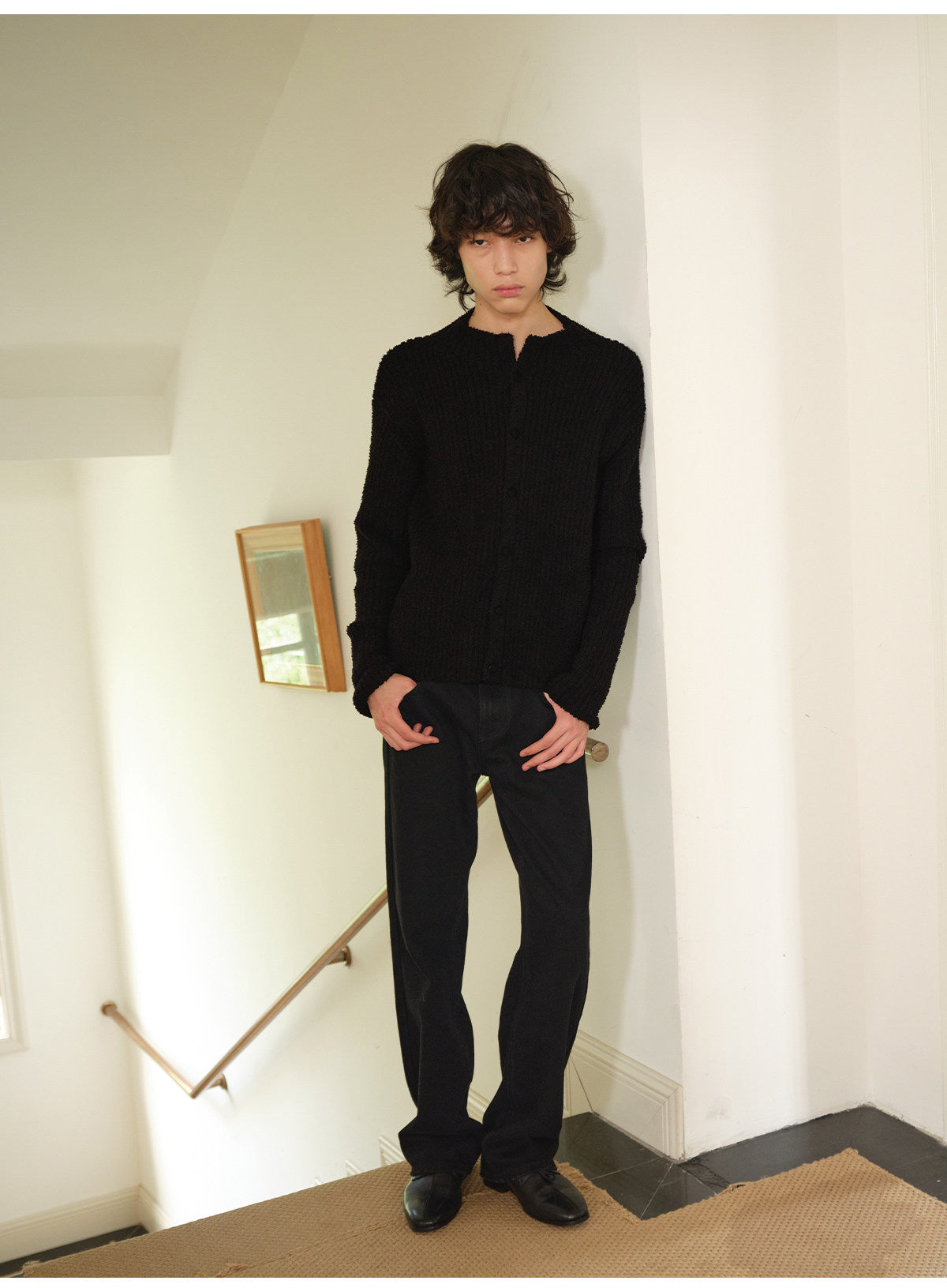 Stand-up Collar Cardigan