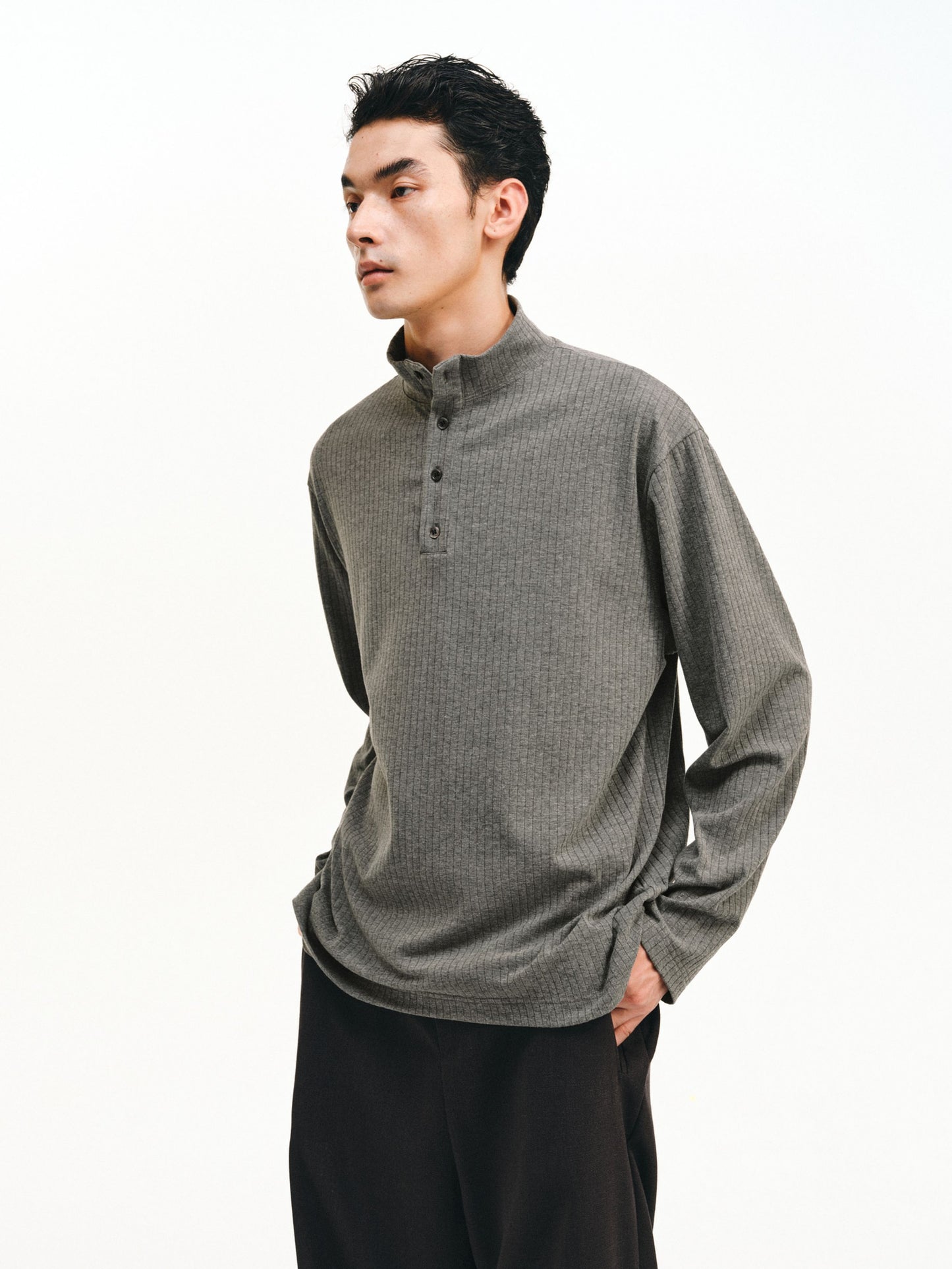 Half-High Collar Shirt