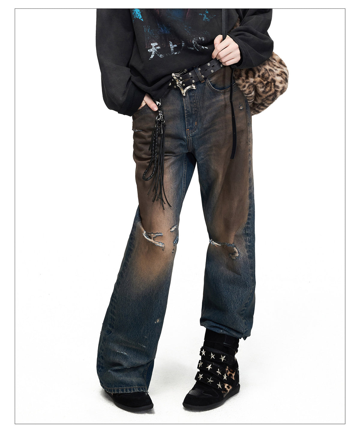Distressed Vintage Jeans