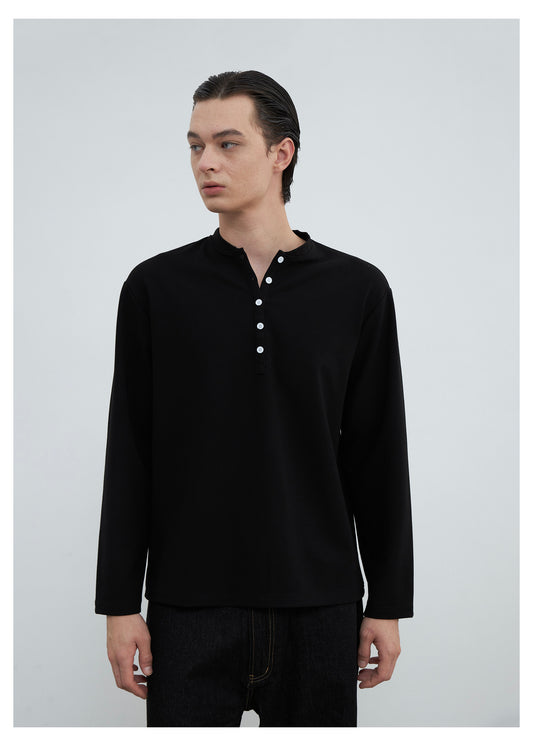 Henry Collar Clean Fit T-Shirt