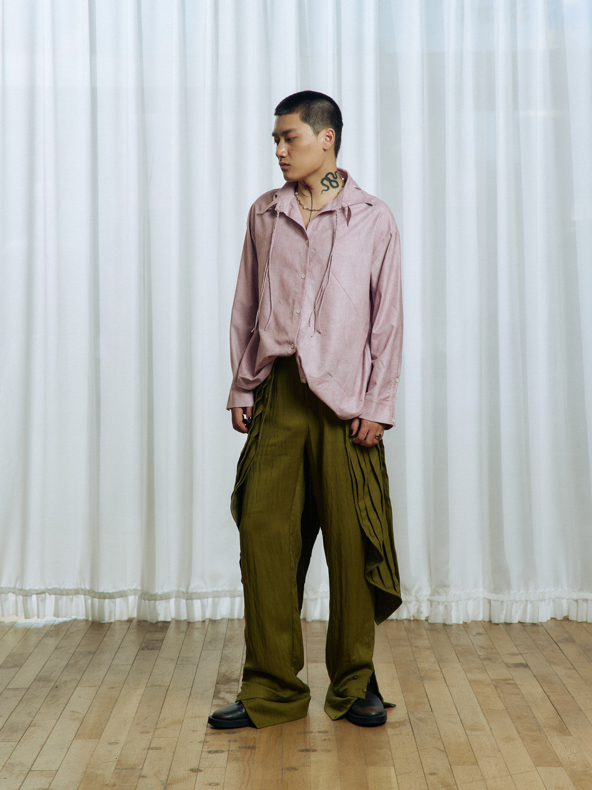 Pleated Casual Pants