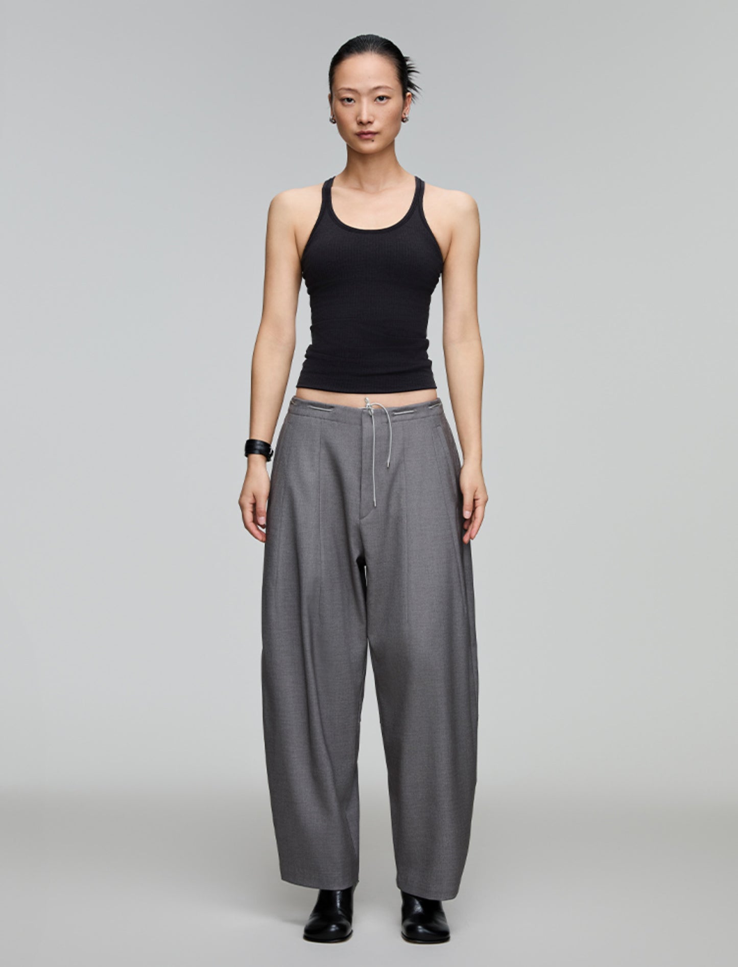 Drawstring Wide Leg Pants