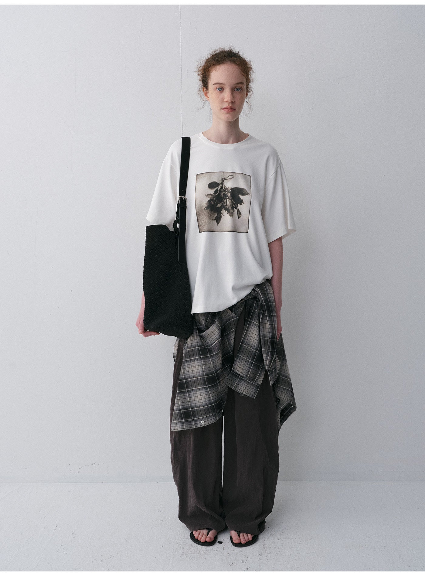 Bouquet Print Crew Neck T-Shirt