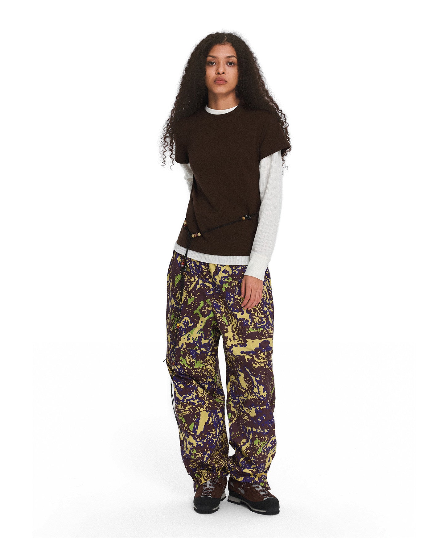 Nylon Mesh Zipper Sports Casual Pants