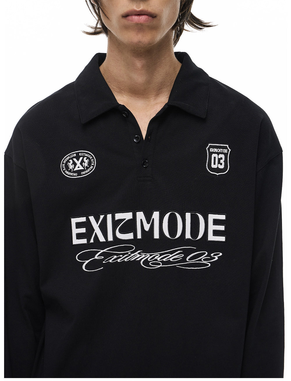 Multicolor Sports Embroidered Polo Shirt