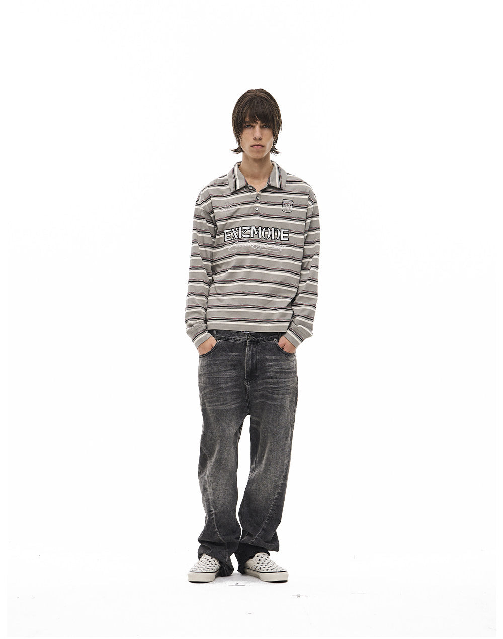 Multicolor Sports Embroidered Polo Shirt