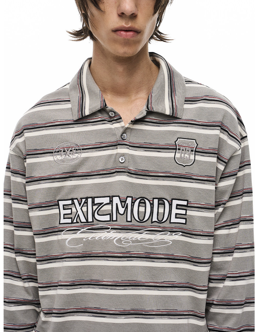 Multicolor Sports Embroidered Polo Shirt