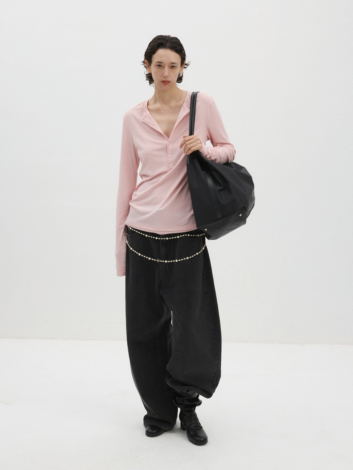 Slim-Fit Stretch Knit Sweater