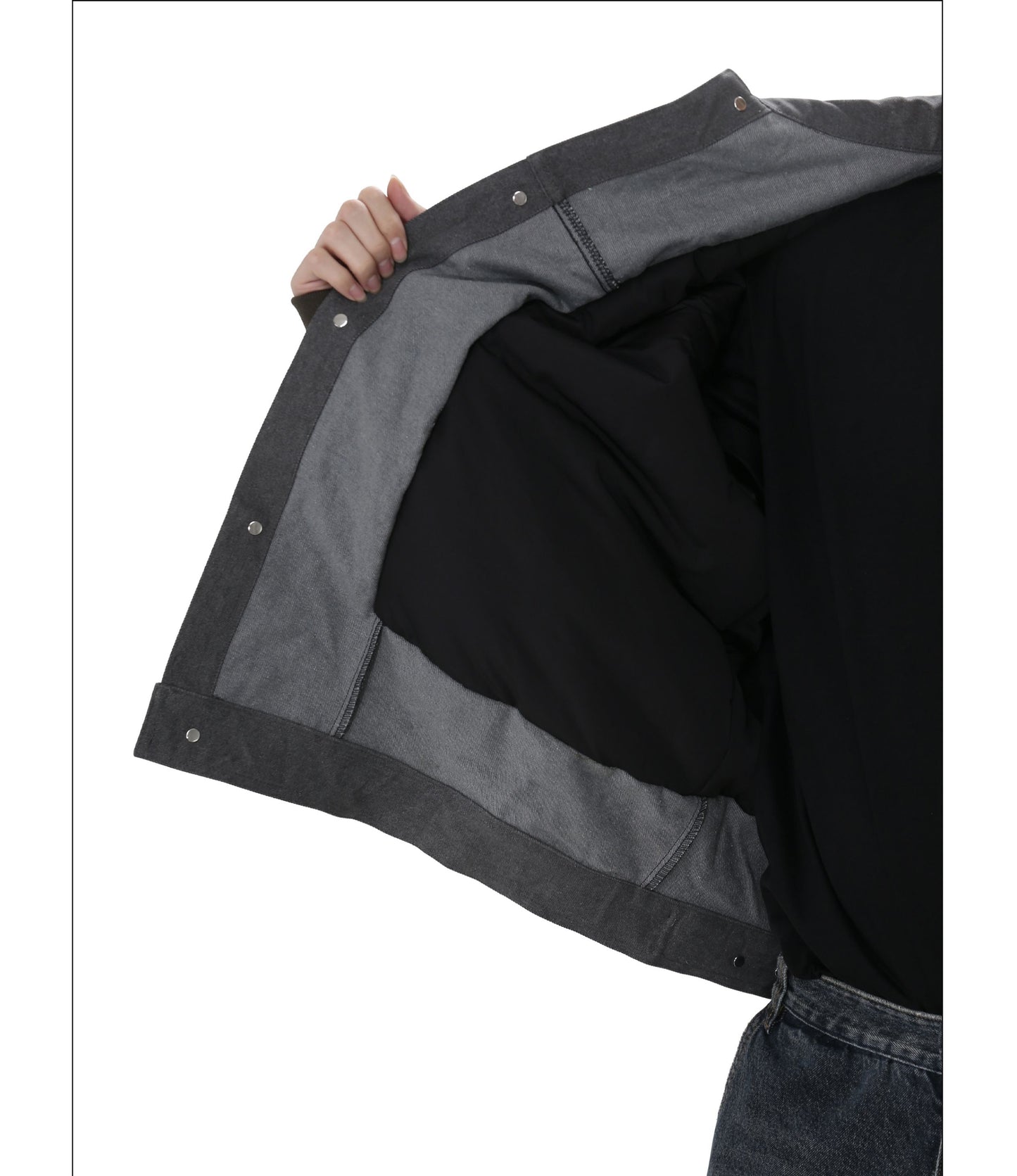 Stitch design lapel cotton jacket