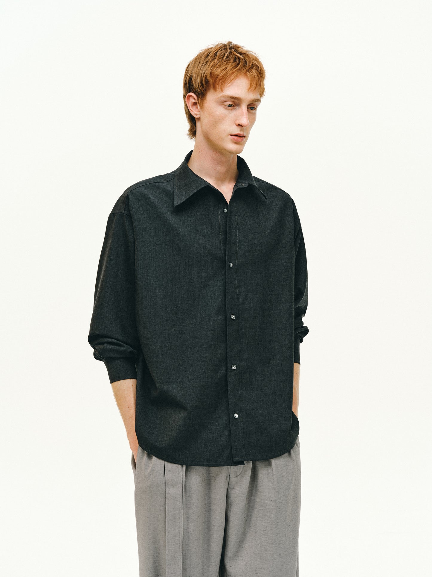 Wool Clean Fit Shirt