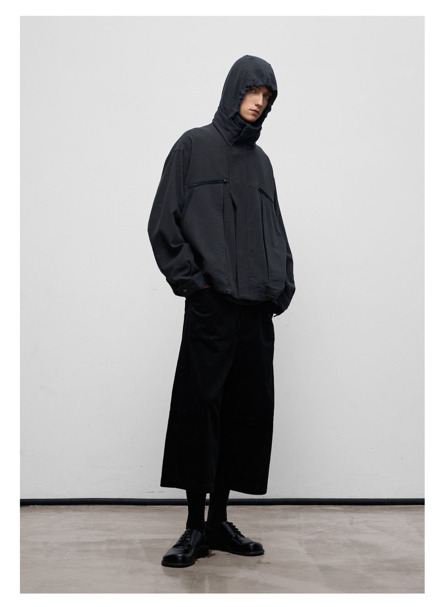 Stand Collar Big Pocket Jacket