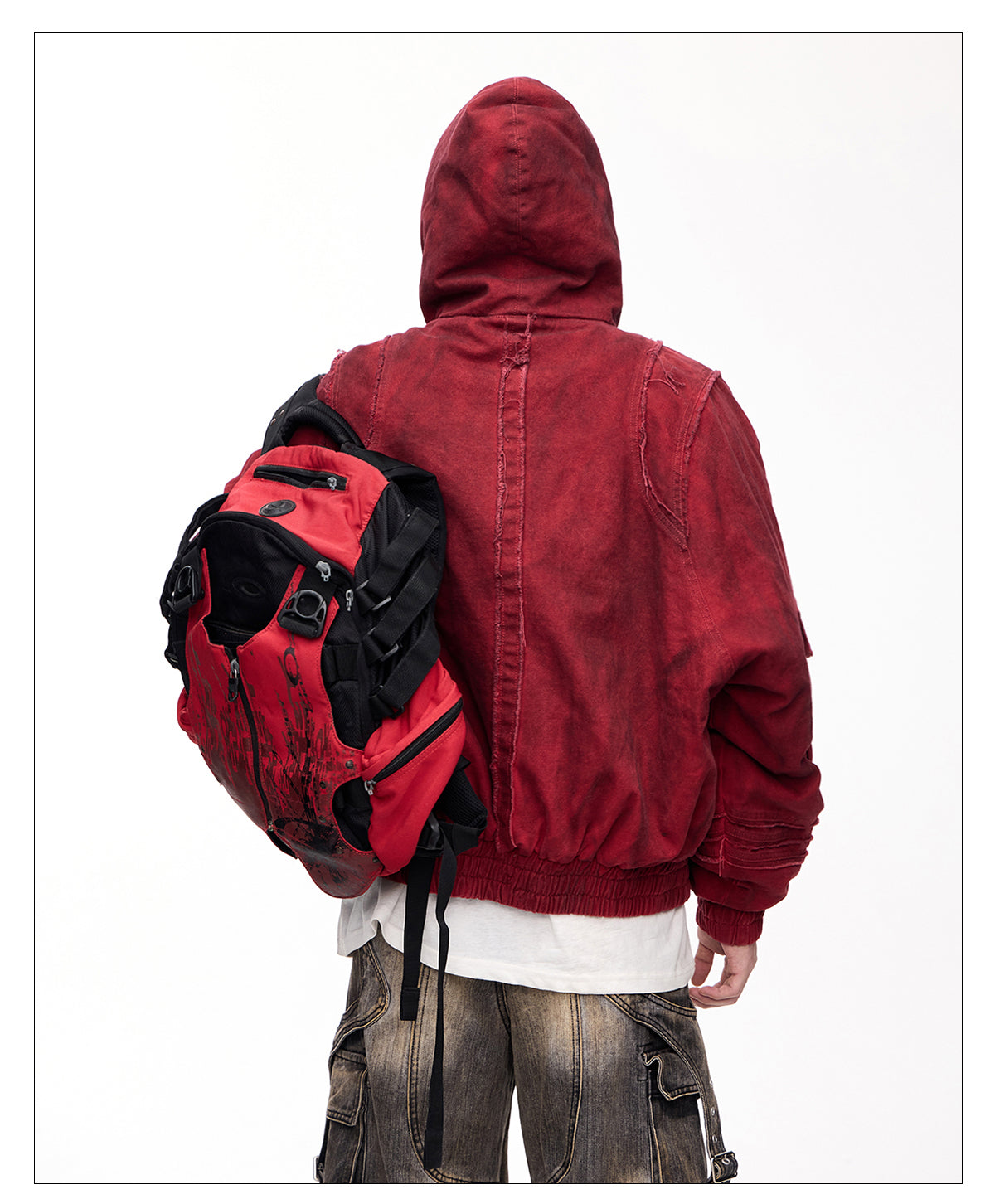 Washed Loose Hooded Jacket