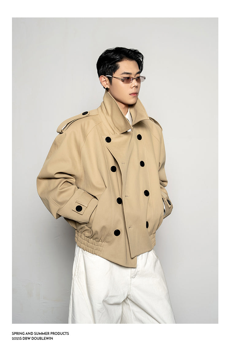 Large Lapel Trench Coat