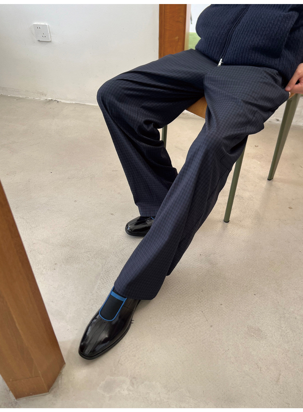 Patchwork Side-Pocket Casual Pants