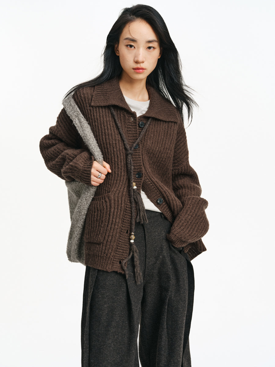 Collar Knit Cardigan