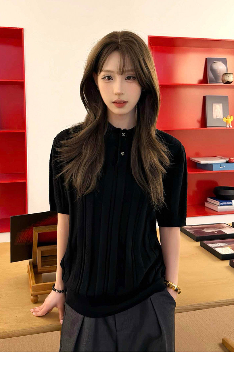 Clover Regular Fit Knit Polo Shirt